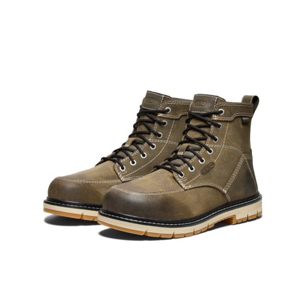 Women's San Jose 6 Waterproof 90?? Heel Boot (Aluminum Toe) | Steel Grey/Gum