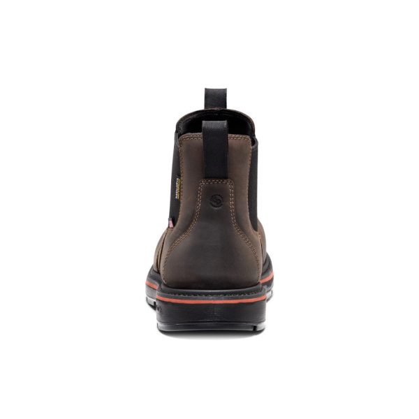 Men's Liberty Chelsea 90° Heel Work Boot (Carbon Toe) | Coffee Bean/Black